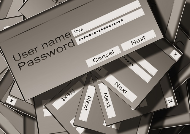User name and password dialog box